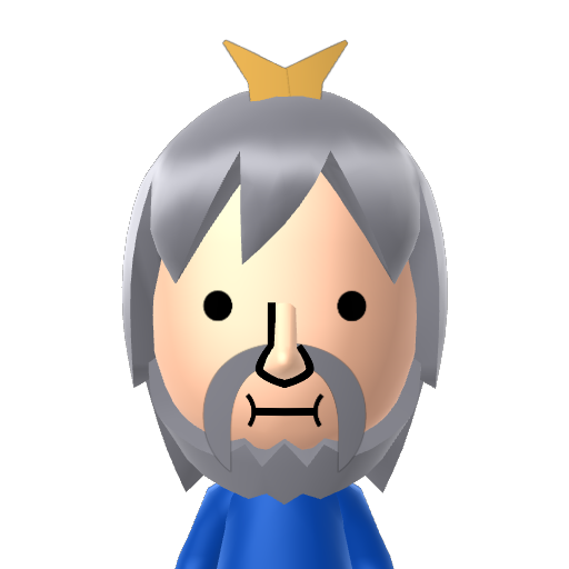 Ice King Mii character: These are extracted and derived from the Mii Central Miis from the 3DS Miitopia.