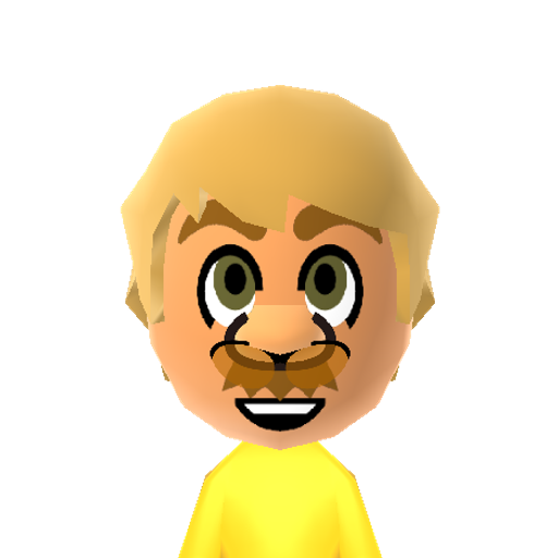 Gold Mario Mii character preview