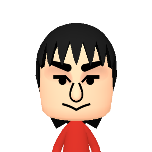 头汉宁穴它讨写让礼训 Mii character: This Mii is from the Switch SDK as a SampleDB Mii.