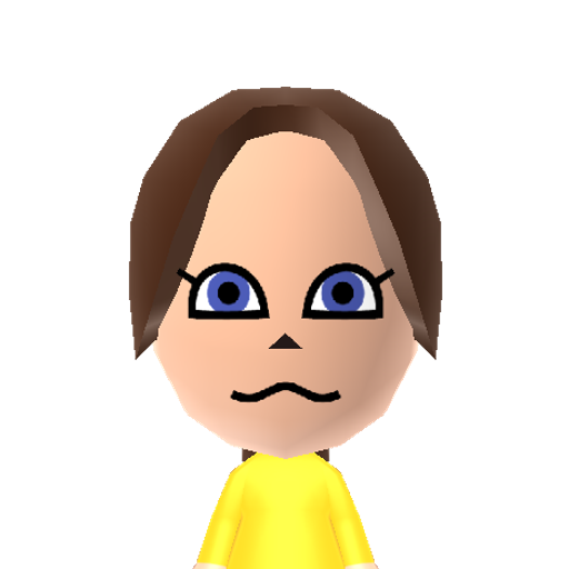 Zooey Mii character: Zooey the Fox(?) Sourced from https://www.tumblr.com/auroraknux/163963081601/