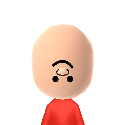 snaps neck Mii character: This is a Mii uploaded for the 3DS version and distributed by Mii Central for both the 3DS and Switch versions of Miitopia.