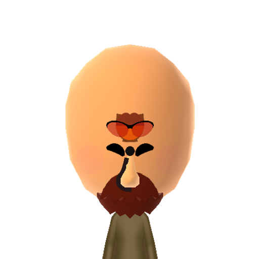 Rose Mii character: A flower to brighten up your Mii Plaza.