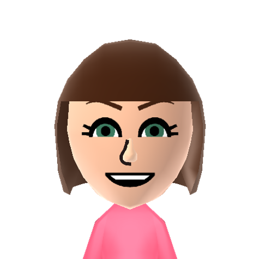 Caro Mii character: A Mii from Jackson's WSR Mod, a mod for Wii Sports Resort.
