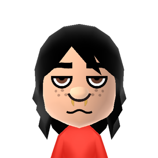 Salem Mii character: A Mii from Jackson's WSR Mod, a mod for Wii Sports Resort.