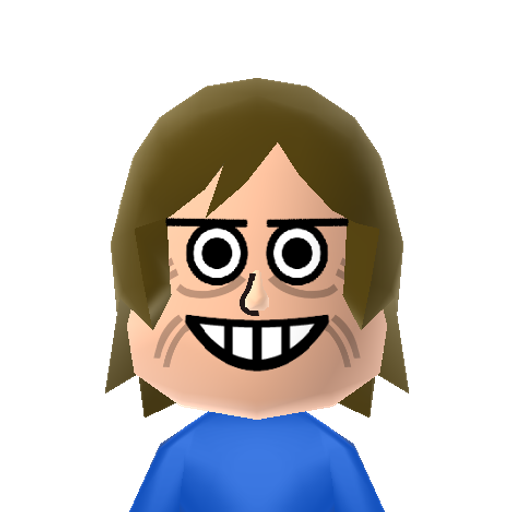 Muscle Man Mii character: Mitch Sorrenstein AKA Muscle Man is a character from Regular Show. You know who else loves to make Mii characters? MY MOM!