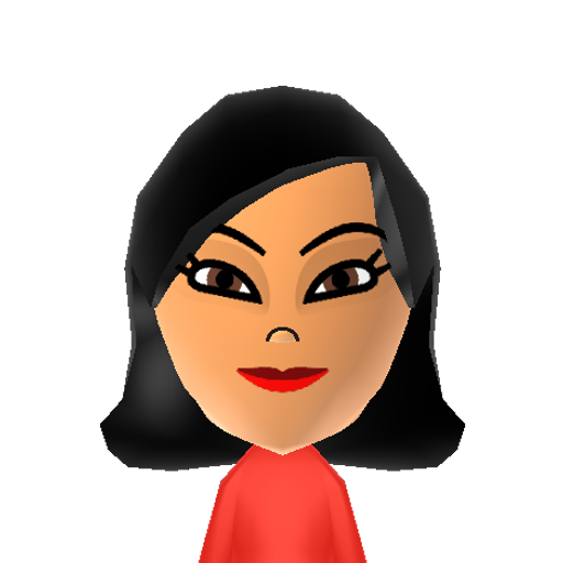 Julie Chen Mii character: A.K.A. The ChenBot! CBS host of "The Talk", "Big Brother" and "The Early Show".
