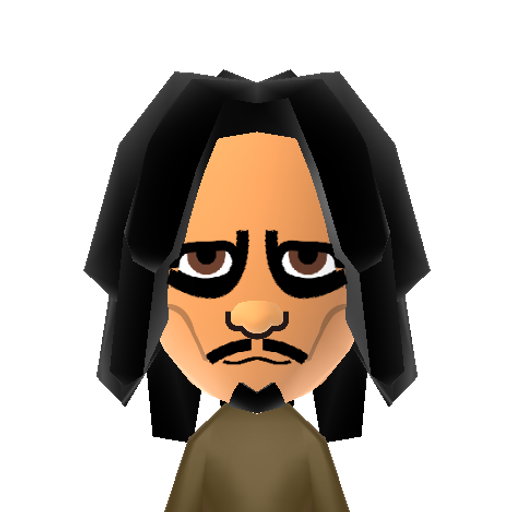 Capt. Jack Mii character: That's "Captain" Jack Sparrow from the Disney Classic "Pirates of the Caribbean", portrayed by Johnny Depp.