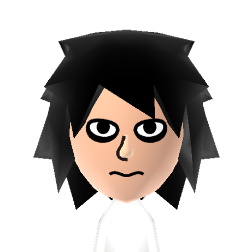 L Mii character: One of the main characters from the manga/anime series "Death Note".