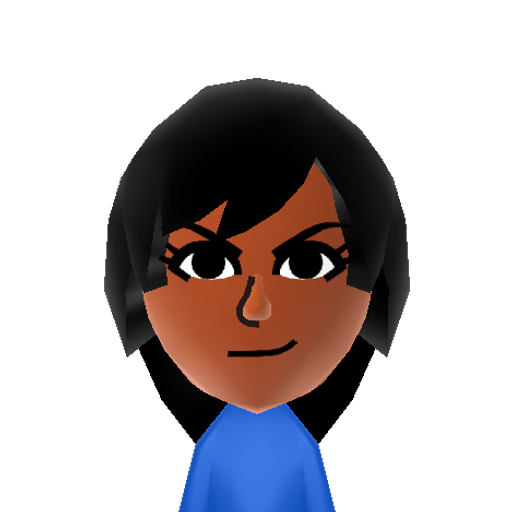 Dashie Mii character: The tough tomboy from "My Little Pony: Friendship is Magic".