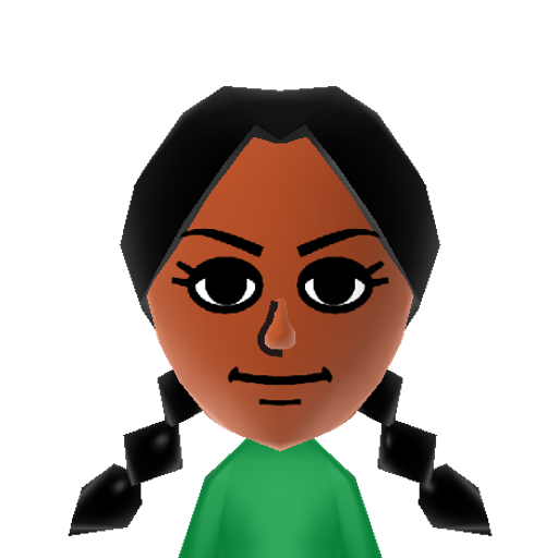 New York Mii character: One of the Mii Mascots in Miiverse. You'll see her on the start up screen when she's standing on the globe.