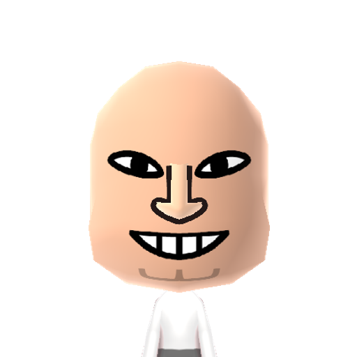 TROLLFACE Mii character: The Troll Face, found in memes and other internet comedy type pictures, videos etc.