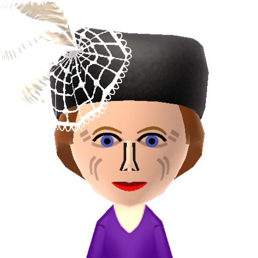 Thatcher Mii character: By @squeakyrob (TikTok)