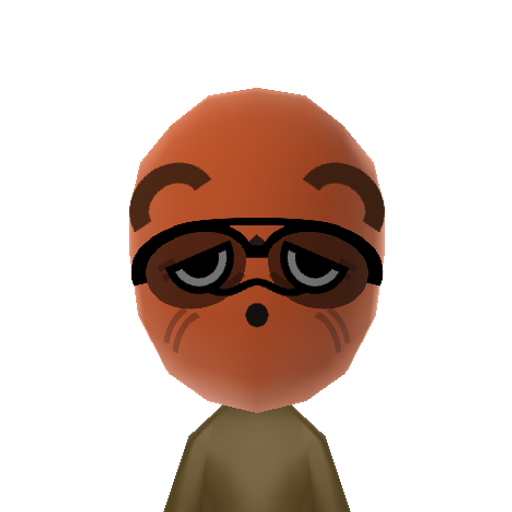 Tom Nook Mii character: The Bell-greedy store owner from the game "Animal Crossing". He left his friend Sable the seamstress to chase his dreams in the big city, but came back an entirely different soul.