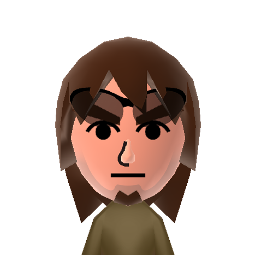 Greefer Mii character: A Mii from Wii Sports Anarchy, a mod for Wii Sports