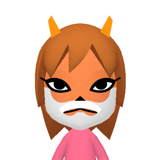 Chief Mii character: Chief from Animal Crossing.