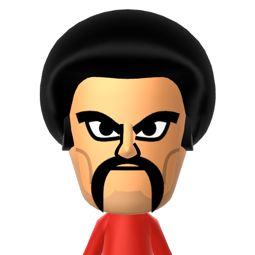 Mr Satan Mii character: These are extracted and derived from the Mii Central Miis from the 3DS Miitopia.
