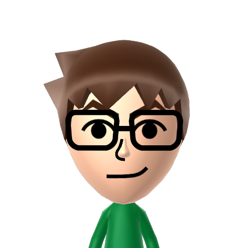 Green Mii character preview