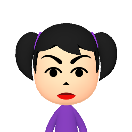 呀吨足邮男困吵串员听 Mii character: This Mii is from the Switch SDK as a SampleDB Mii.