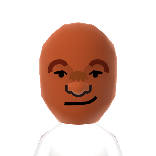 George F. Mii character: Former heavyweight boxing champion, Olympic gold medalist, boxing announcer, spokesman for the George Foreman grill, and father of five boys named George.