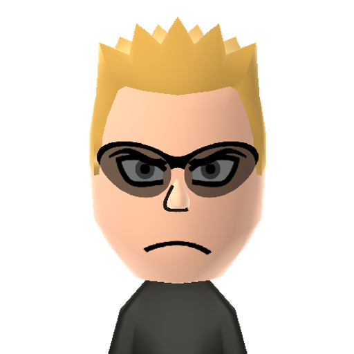Kanji Mii character: The delinquent outcast from "Persona 4", inspired by the Persona Q artwork but with the glasses added on.
