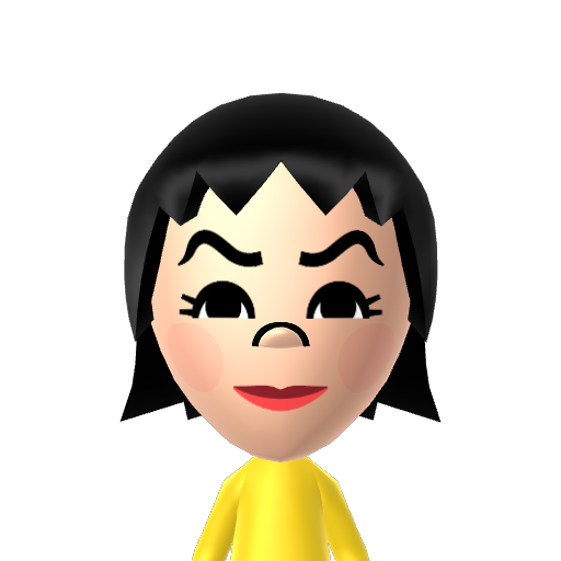 Eun-bi Mii character: A Mii from Mythical Wolf's Custom CPU Miis (WSR)