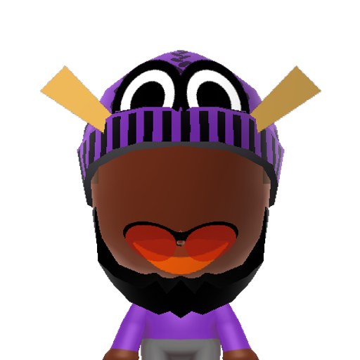 Figment Mii character: The loveable dragon from Epcot Center's "Journey Into Imagination" in Disney World.