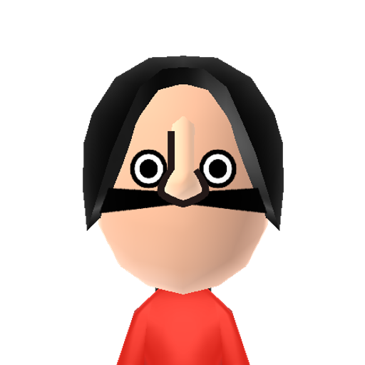 MYT Mii character: A Mii from Jackson's WSR Mod, a mod for Wii Sports Resort.