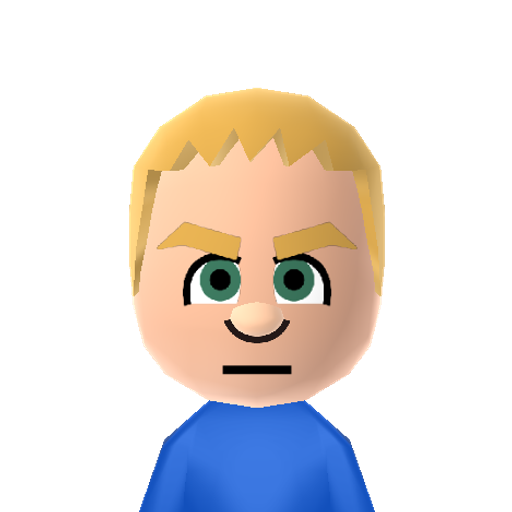 Jason Mii character: NNID: secret_sandwich