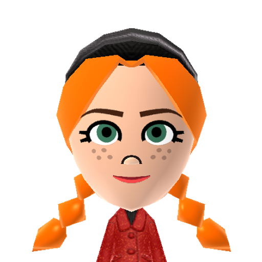 Anna Mii character: This Mii is a resident on OhhMyKawaii's island