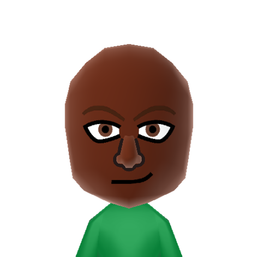 Green Mii character: From the board game "Clue".