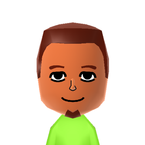 Pedro Mii character: A Mii from Wii Sports Resort: Meme Squad, a mod for Wii Sports Resort