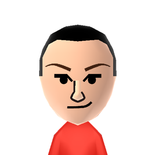 rudy Mii character: A Mii from You Play Motion, a mod for Wii Play Motion.