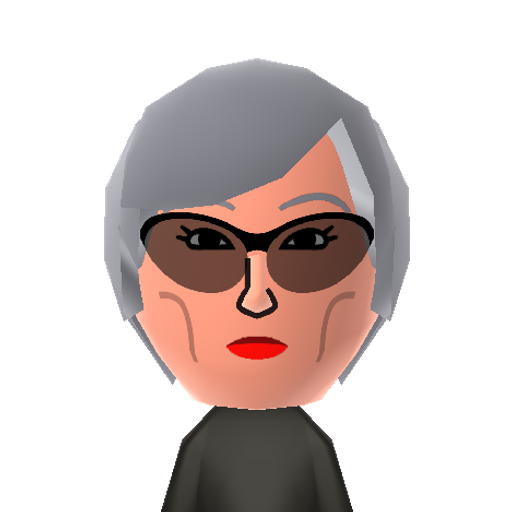 Miranda P Mii character: From "The Devil Wears Prada", she is the powerful head of a fashion magazine. Played by Meryl Streep.
