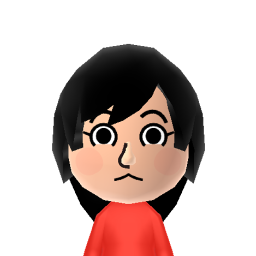 ファン Mii character: This Mii is from the game AKB48+Me released for the 3DS in 2012, based off the music group.