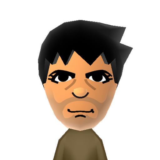R.DowneyJr Mii character: Actor from loads of good movies... and the Iron Man/Avengers franchise.