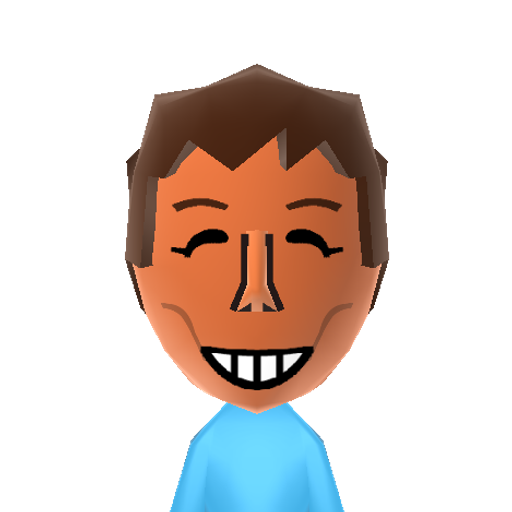 Sanma Mii character: Normally known as Sanma Akashiya, he is a Japanese actor and comedian. This is his official Nintendo special Mii lookalike.