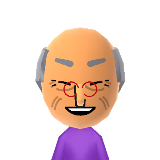 ちゅうじい Mii character: A Mii from Dillon's Dead-Heat Breakers