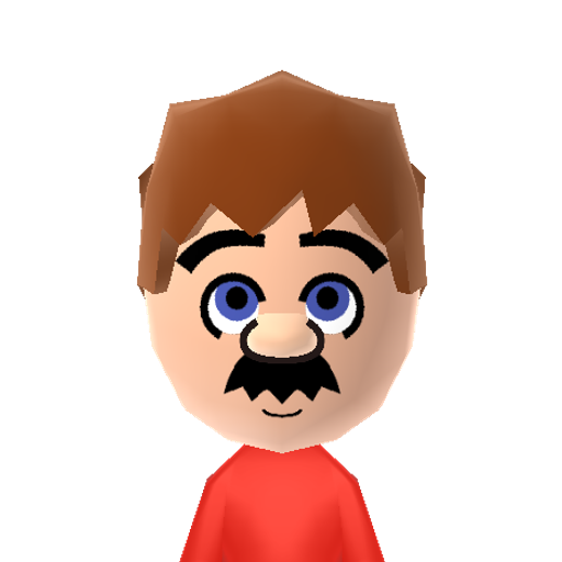 Mario Mii character: Nintendo's mascot and star of Mario games. "It's-a Me, Mario!"