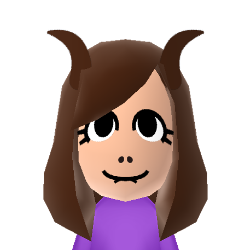 Toriel Mii character: This is a Mii uploaded for the 3DS version and distributed by Mii Central for both the 3DS and Switch versions of Miitopia.