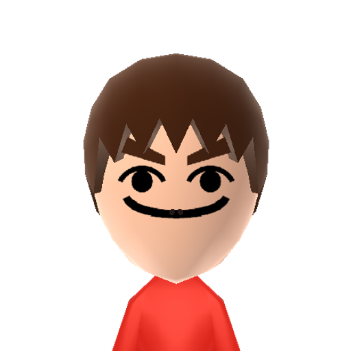 untrustabl Mii character: he is untrustable. couldnt fit the full name in.