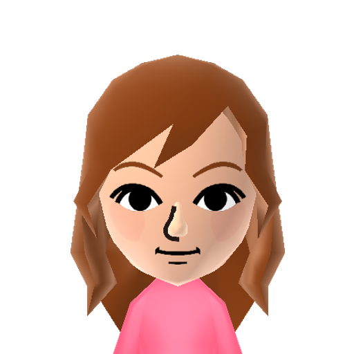Mai Mii character: A faithful reconstruction of the Mii shown on the official Wii U Mii Maker website and 3DS Mii Maker QR Code tutorial. Copy-enabled!