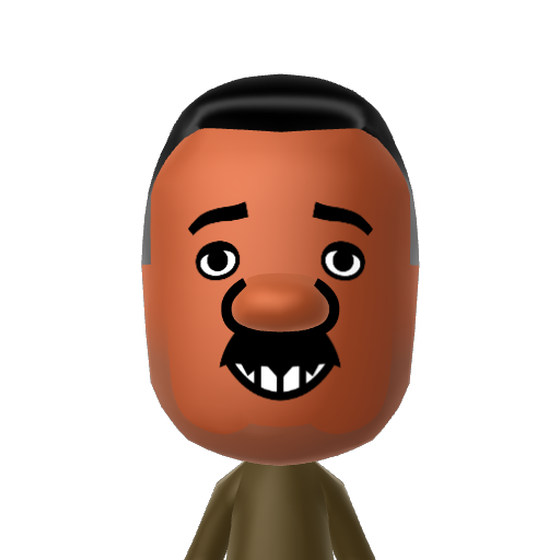 Antonio Mii character: A Mii from Press Sports, a mod for Wii Sports.