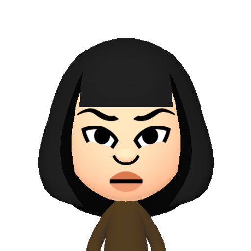 荏茲茹茶茗荀茱茨荃虔 Mii character: This Mii is from the Switch SDK as a SampleDB Mii.
