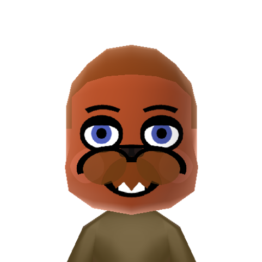 Toy Freddy Mii character: Lead singer from the point and click horror game "Five Nights at Freddy's"