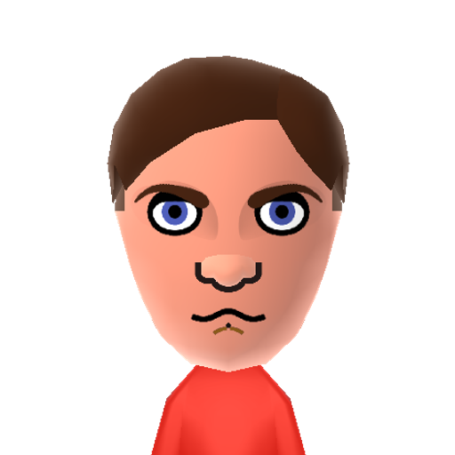Toby M. Mii character: The actor from movies such as "Pleasantville", "Seabiscuit", and "The Cider House Rules" as Peter Parker in "Spider-Man".