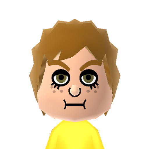 Mii43 Mii character: A Mii found in unused WaraWara files