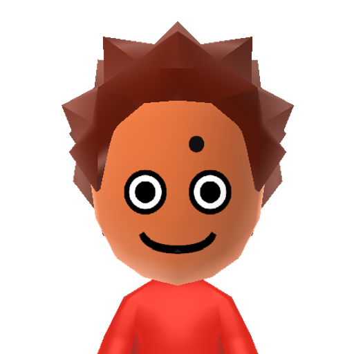 H. Octopus Mii character: From "PaRappa the Rapper". When he is hypnotized by a musical device, he becomes red and becomes crazed by the music, giving everyone afros that increase in size.