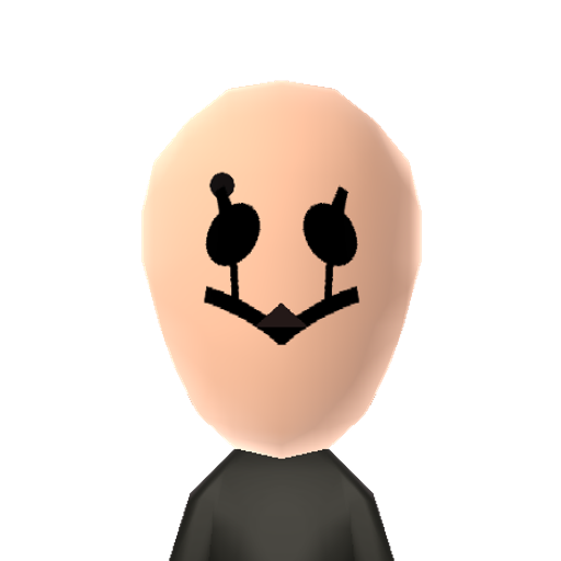 Gaster Mii character preview