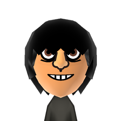 Murdoc Mii character: Cartoon musician and bass player of the virtual band, Gorillaz. Created by Damon Albarn and Jamie Hewlett.