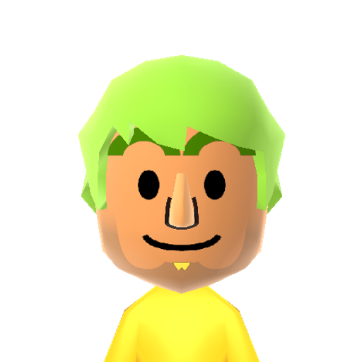 Lyman Mii character: Lyman from Animal Crossing, albeit in human form.